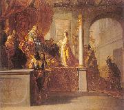 Nicolaus Knupfer The Queen of Sheba before Solomon oil